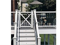 <b>Deck gate at the top of the stairs to keep children and pets safely contained on the deck & stairs include inset lights to keep steps illuminated at night</b>